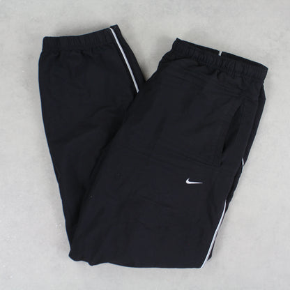 RARE Vintage 00s Nike Trackpants Black - (L)