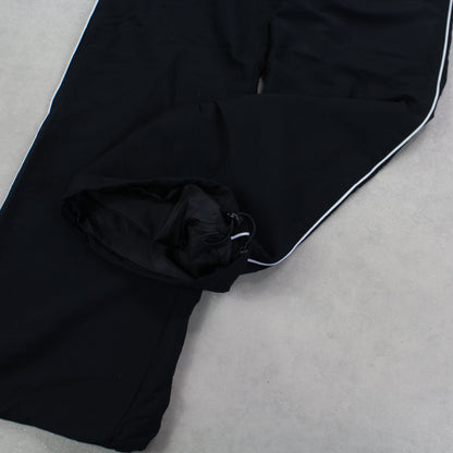 RARE 00s Nike Baggy Trackpants Black - (M)