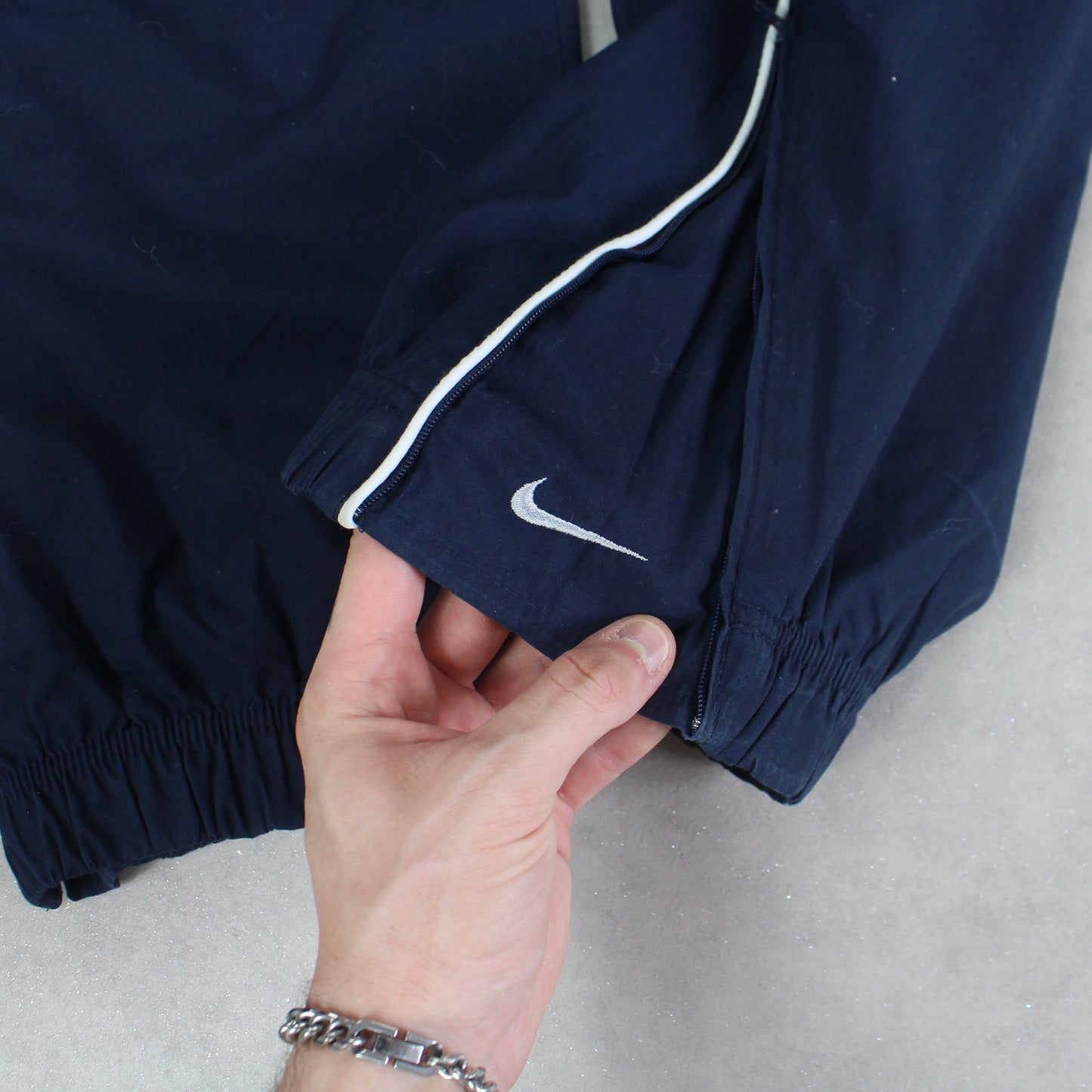 RARE 2000s Nike Trackpants Navy - (L)