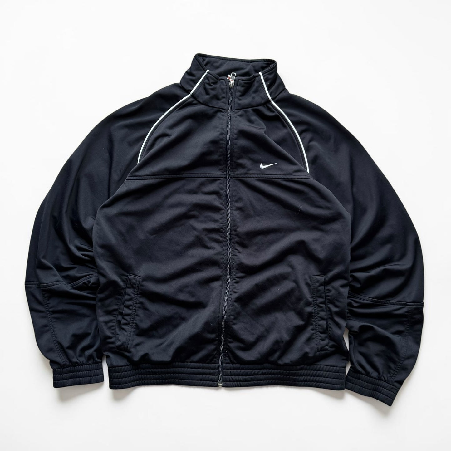 RARE 2000s Nike Track Jacket Black - (L)