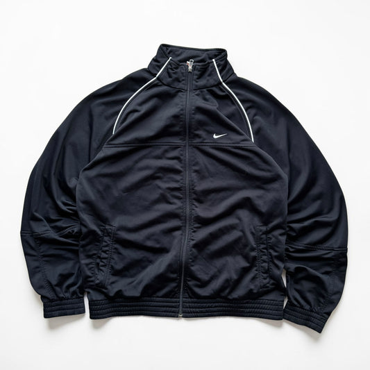RARE 2000s Nike Track Jacket Black - (L)