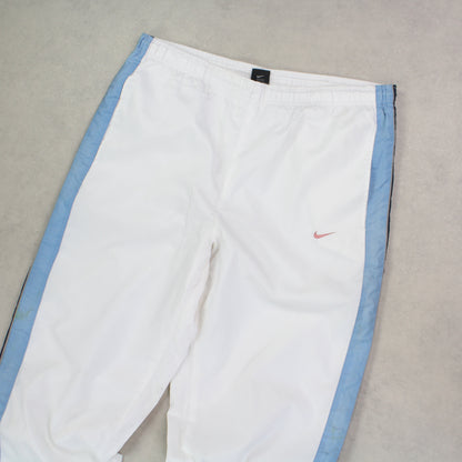 SUPER RARE 00s Nike Trackpants White - (L)