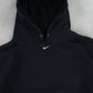 RARE 90s Nike Heavyweight Hoodie Black - (L)