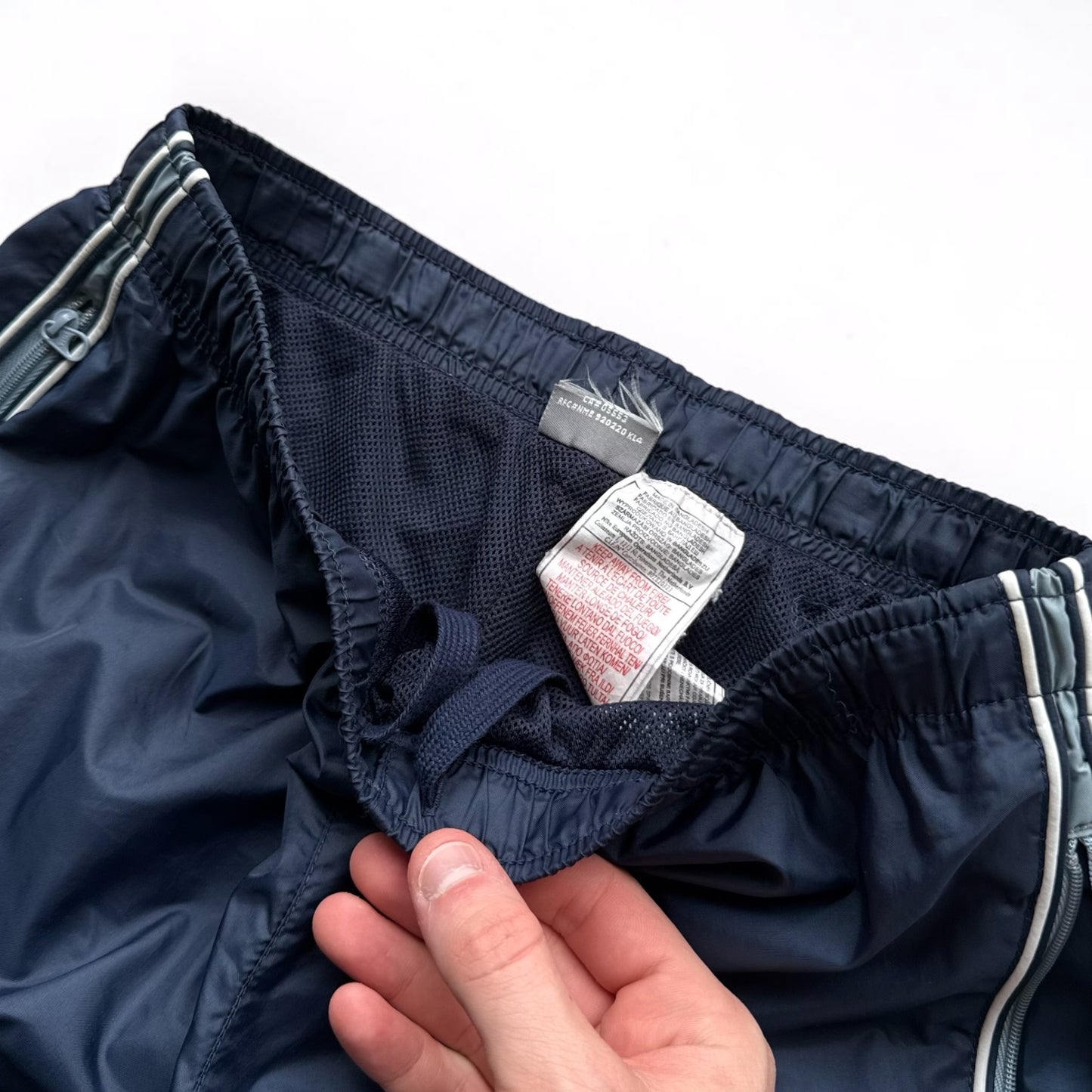 SUPER RARE 2000s Nike Trackpants Navy - (XS)