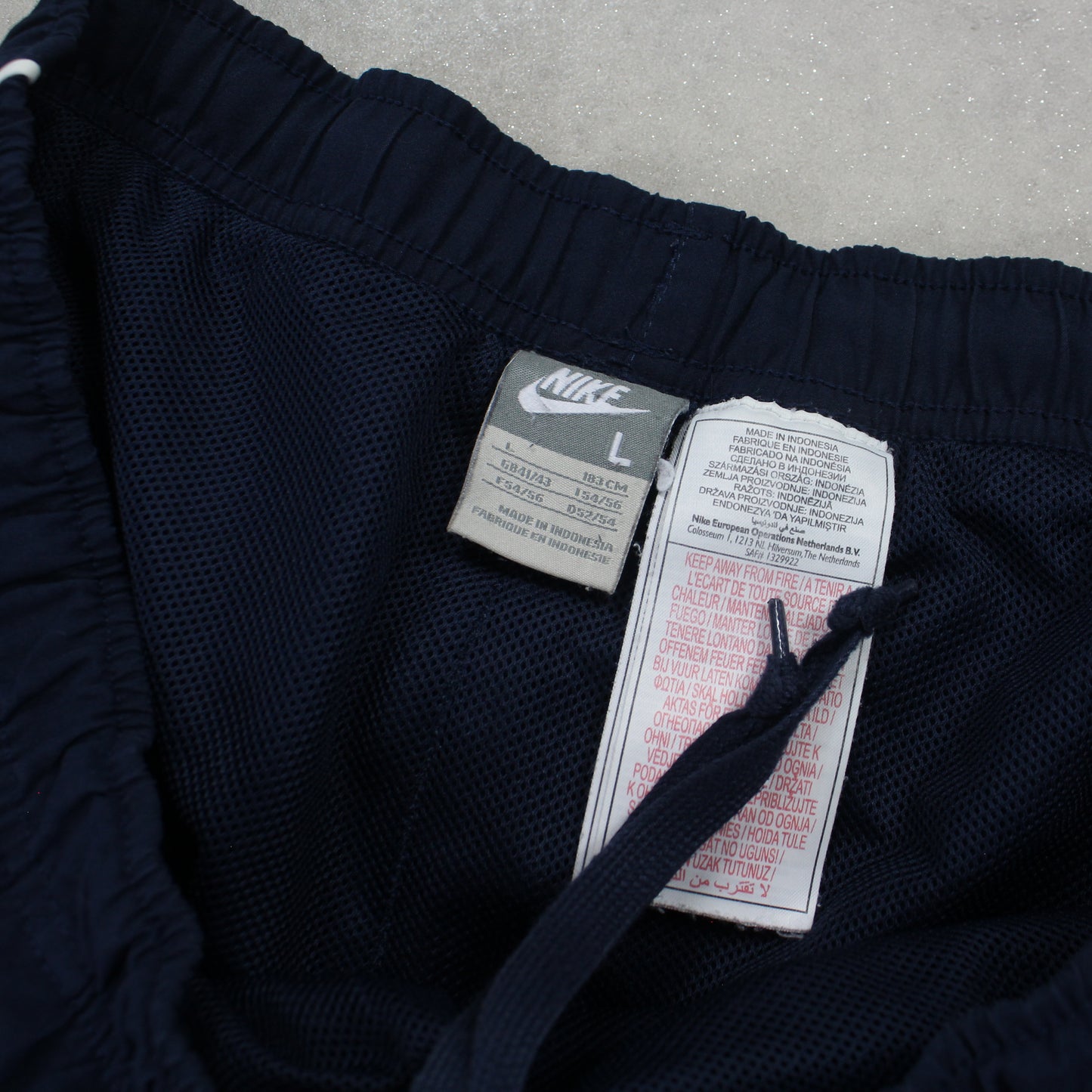 RARE 2000s Nike Trackpants Navy - (L)