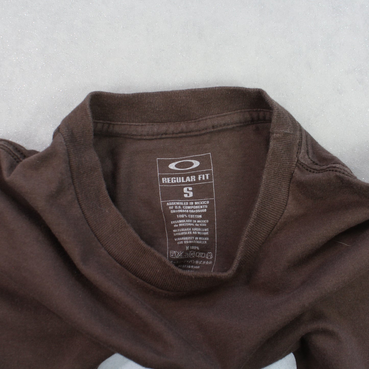 RARE Oakley Long Sleeve T-Shirt Brown - (XS)