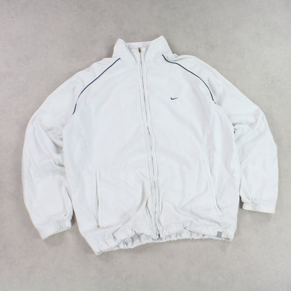 RARE 00s Nike Track Jacket White - (L)