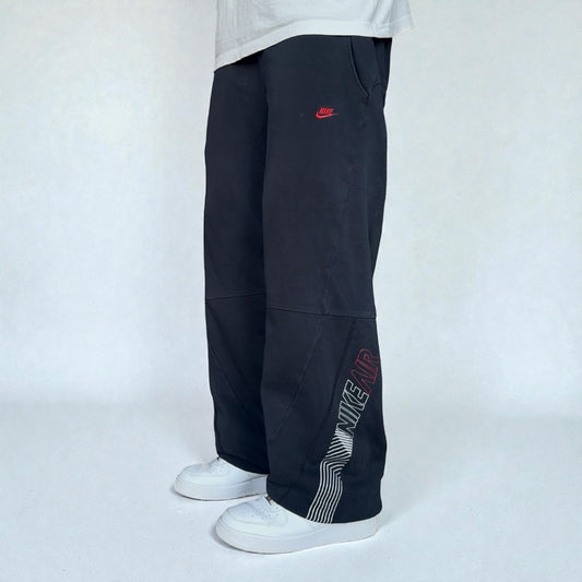 RARE 2000s Nike Airmax Joggers Black - (L)