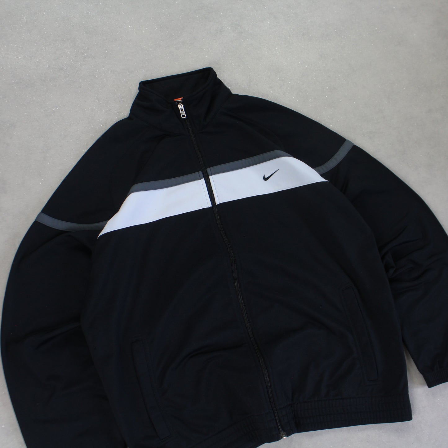RARE 2000s Nike Track Jacket Black - (L)
