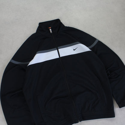 RARE 2000s Nike Track Jacket Black - (L)