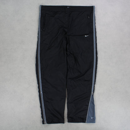 RARE 00s Nike Trackpants Black - (L)