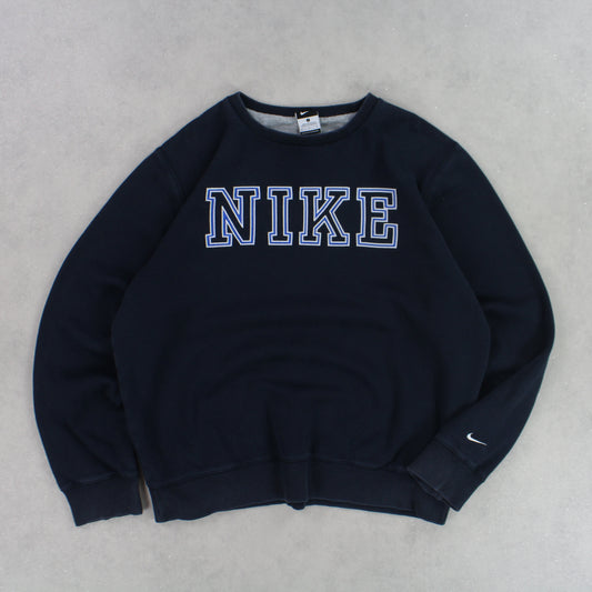 RARE 00s Nike Sweatshirt Navy - (M)