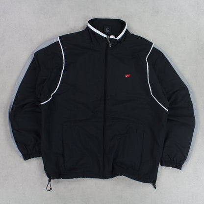 RARE 00s Nike Track Jacket Black - (S)