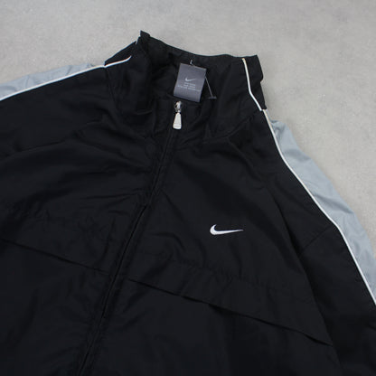RARE 2000s Nike Track Jacket Black - (L)