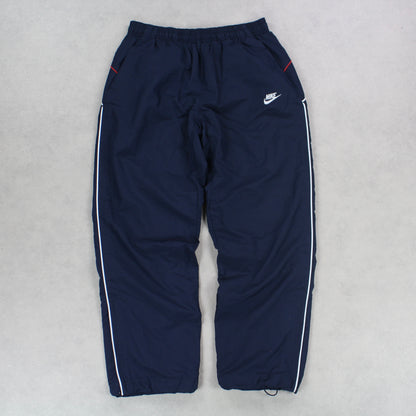 RARE 2000s Nike Trackpants Navy - (L)