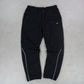 RARE 00s Nike Trackpants Black - (L)