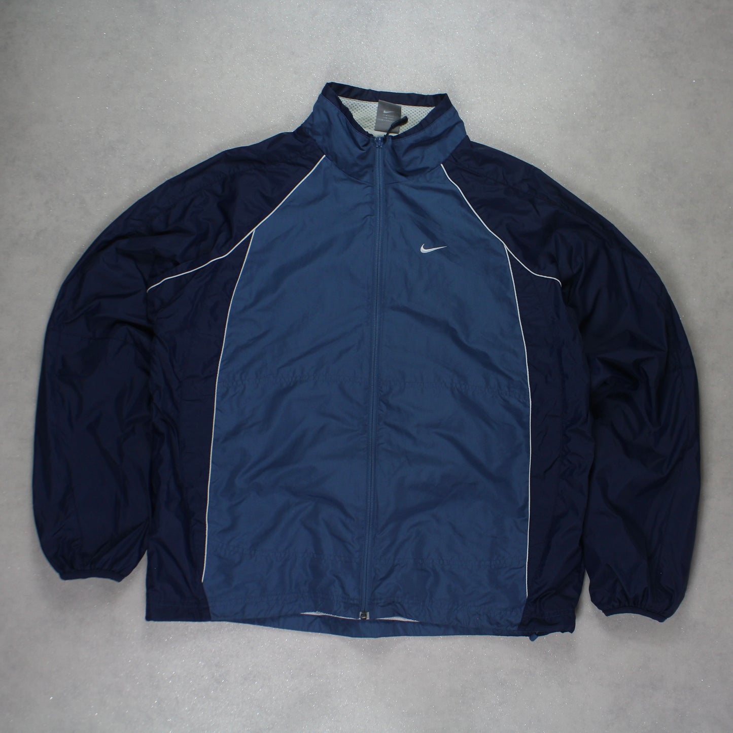 RARE 2000s Nike Track Jacket Blue - (L)