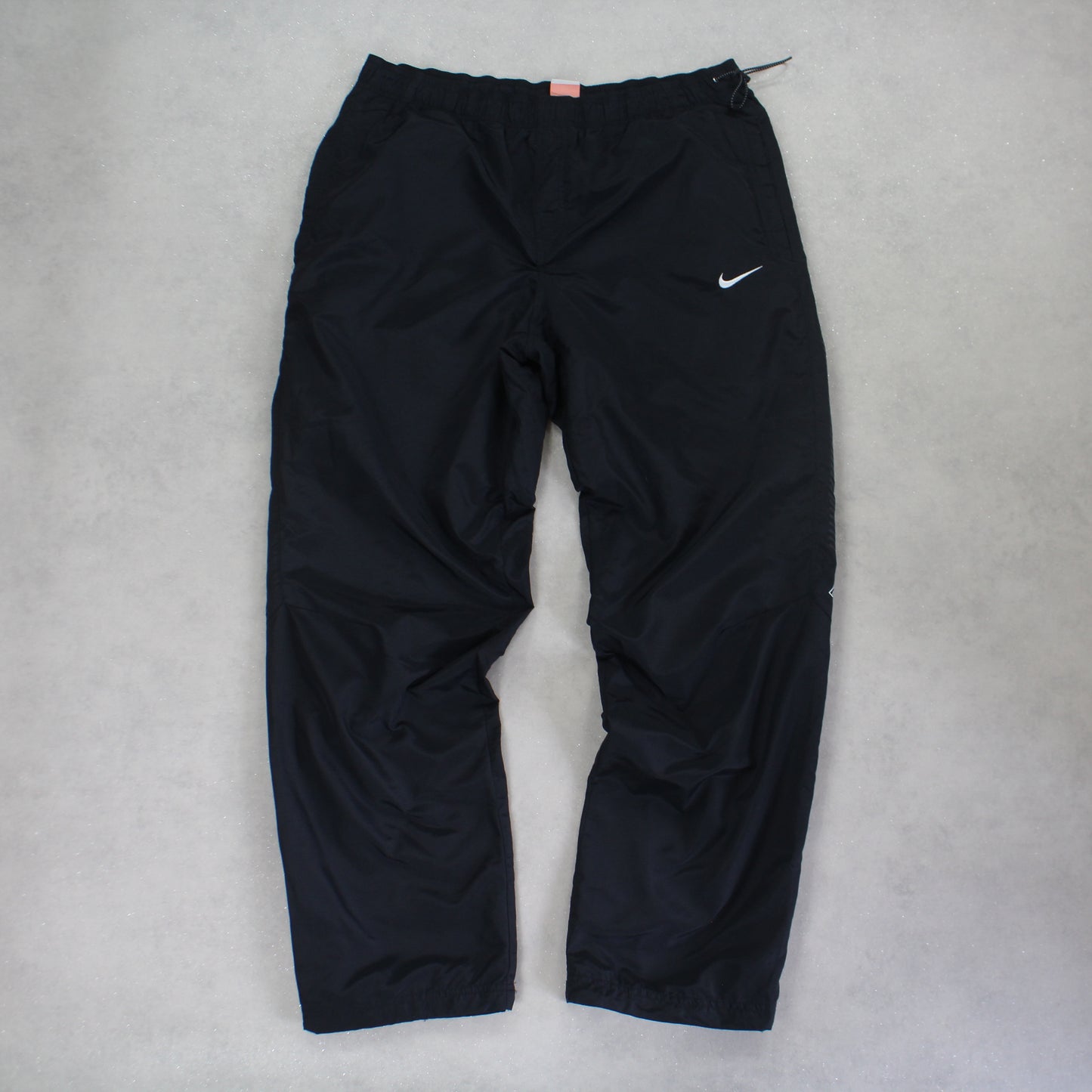 RARE 2000s Baggy Nike Air Trackpants Black - (L)