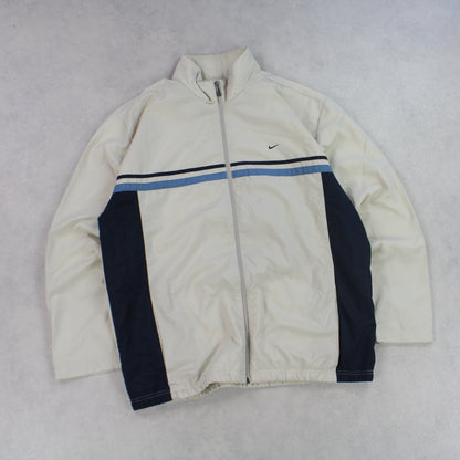 RARE 00s Nike Track Jacket Cream - (XL)