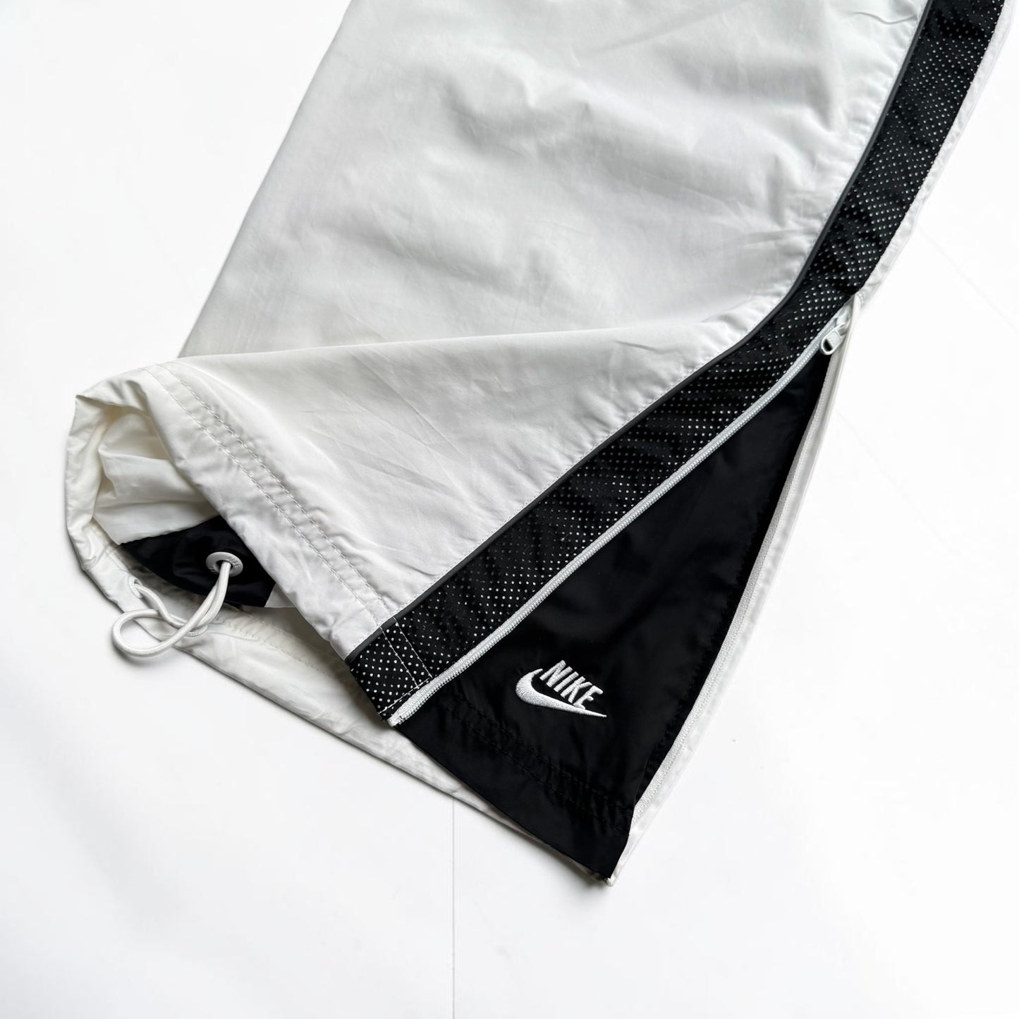 VERY RARE 2000s Nike Trackpants White *PREMIUM* - (L)