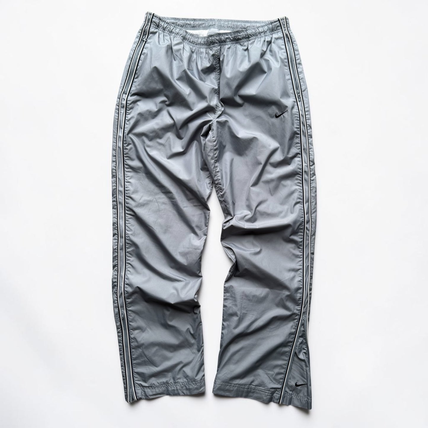 SUPER RARE 2000s Nike Trackpants Grey *PREMIUM* - (L)