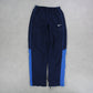 RARE 00s Nike Trackpants Blue - (S)