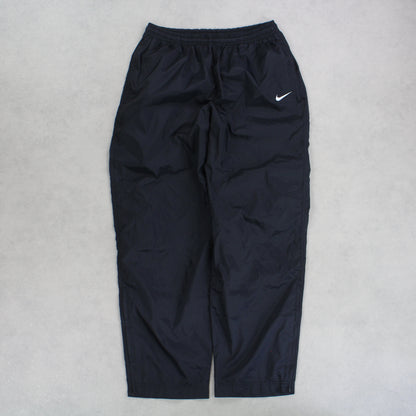 RARE Vintage 1990s Nike Trackpants Black - (L)