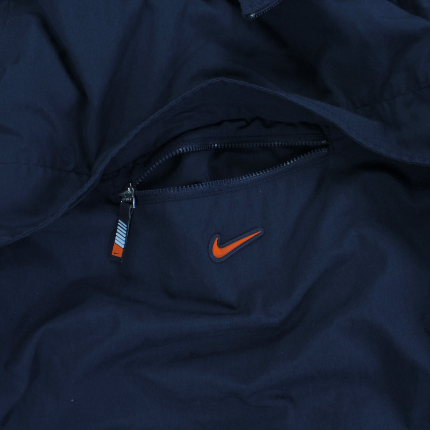 SUPER RARE 2000s Nike Reversible Jacket / Fleece Navy - (L)