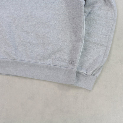 RARE 00s Nike Zip Up Hoodie Grey - (S)