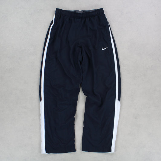 RARE 00s Baggy Nike Trackpants Navy - (S)