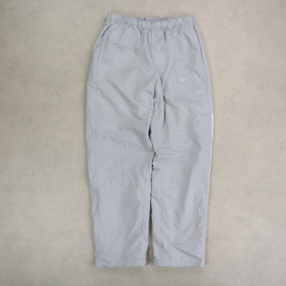 RARE 00s Nike Trackpants Grey - (M)