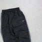 SUPER RARE 00s Nike Trackpants Black - (XS)