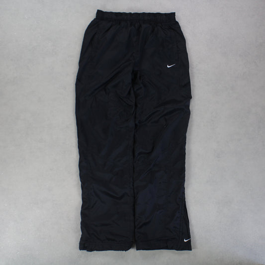 RARE 00s Nike Trackpants Black - (XL)