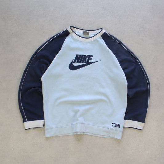 RARE 2000s Nike Sweatshirt Blue - (S)
