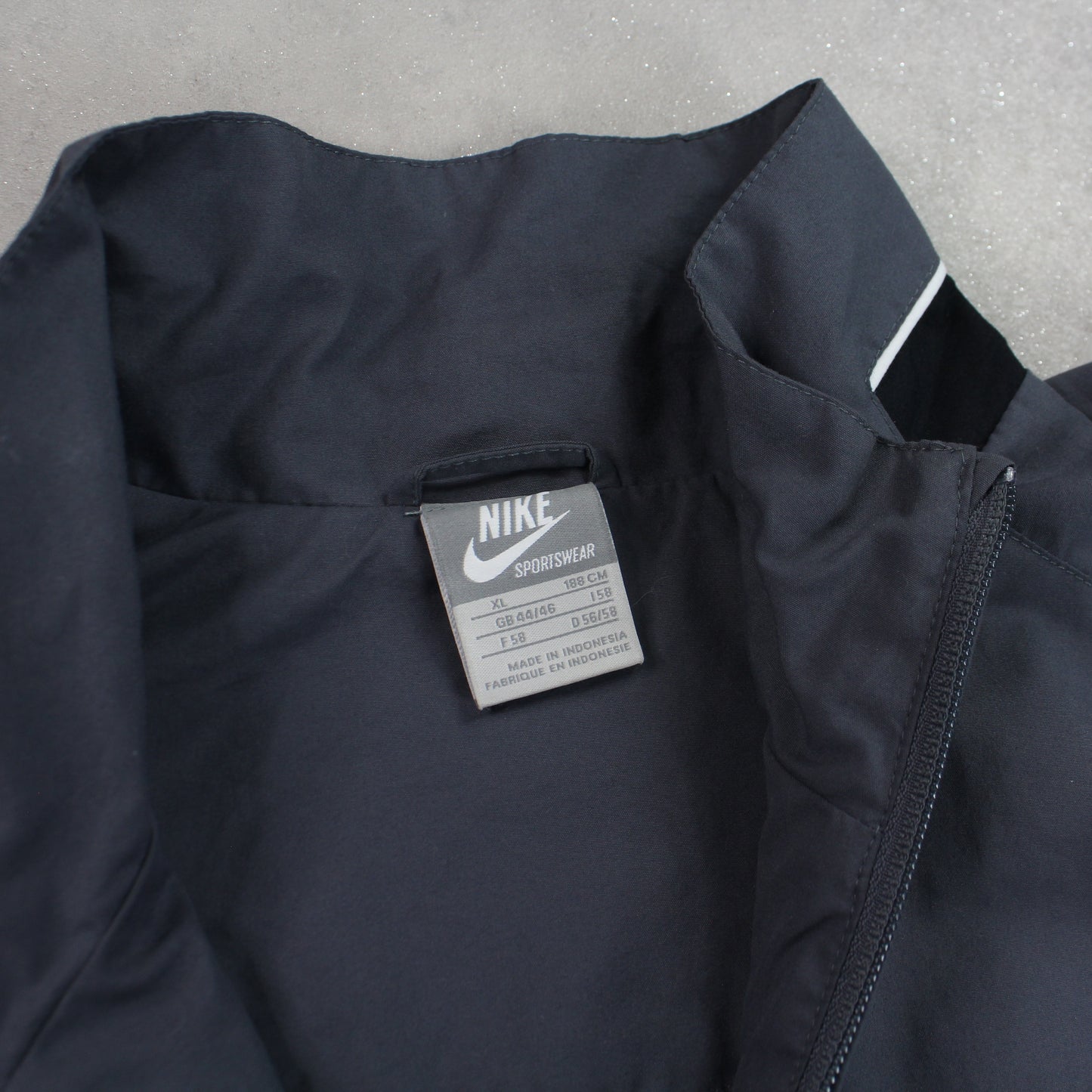 RARE 00s Nike Track Jacket Black - (L)