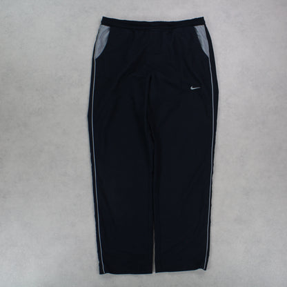 RARE 00s Nike Trackpants Black - (L)