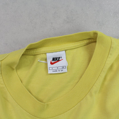 RARE 1990s Nike T-Shirt Yellow - (S)