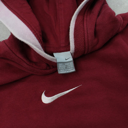 RARE 00s Nike Hoodie Burgundy - (M)