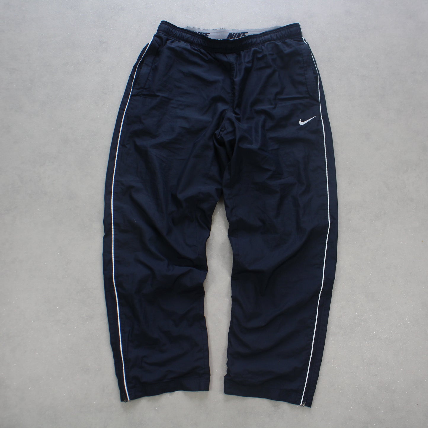 RARE 2000s Nike Trackpants Navy - (L)