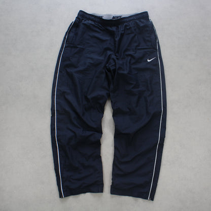 RARE 2000s Nike Trackpants Navy - (L)