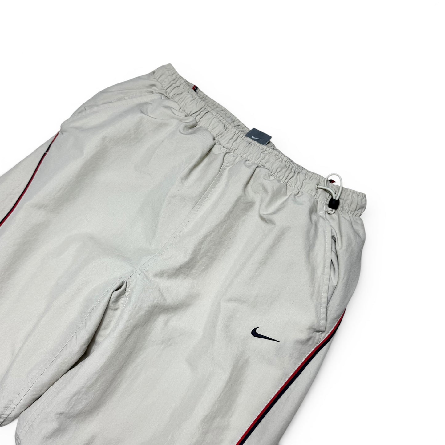 RARE 2000s Nike Trackpants Cream - (M)