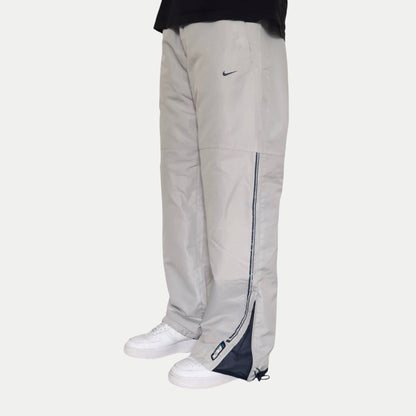 SUPER RARE 2000s Baggy Nike Trackpants Grey - (L)