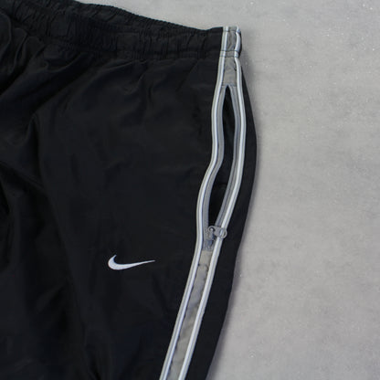SUPER RARE 2000s Nike Trackpants Black - (S)