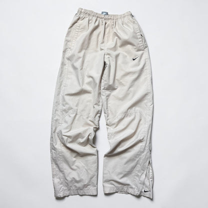 SUPER RARE 2000s Nike Trackpants Cream *PREMIUM* - (S)