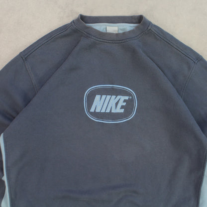 RARE 00s Nike Sweatshirt Blue - (XL)