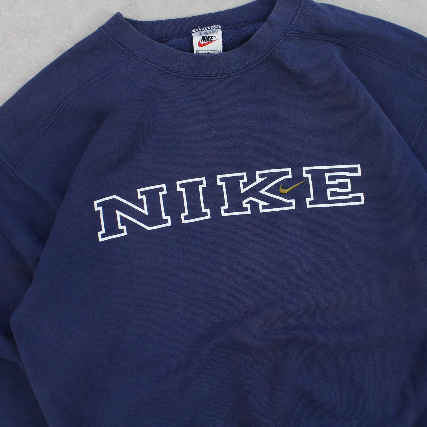 SUPER RARE 90s Nike Sweatshirt Navy - (M)