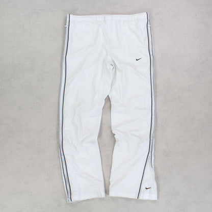 SUPER RARE 00s Nike Trackpants White - (S)