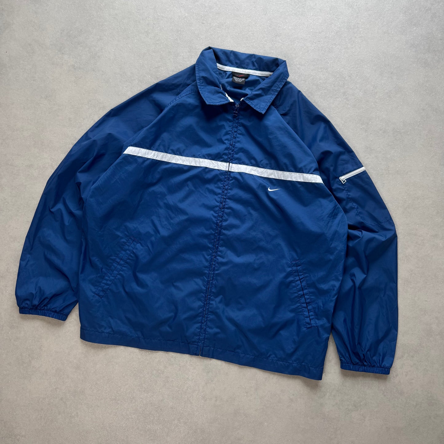 RARE 1990s Nike Track Jacket Blue - (L)