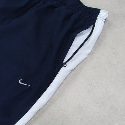 RARE 2000s Baggy Nike Trackpants Navy - (XL)