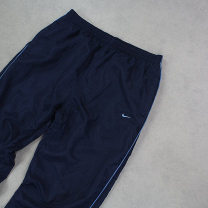 RARE 00s Nike Trackpants Navy - (L)